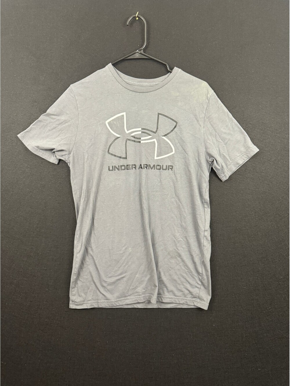 Under Armour Loose Fit Gray Logo T-Shirt Small